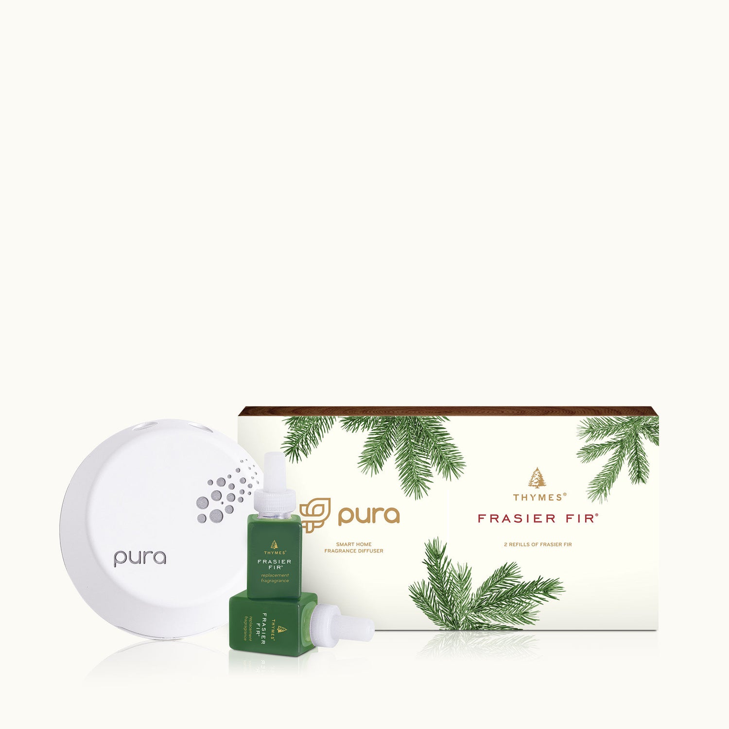 Thymes Pura Diffuser Kit Frasier Fir Scents in Default Title at Wrapsody