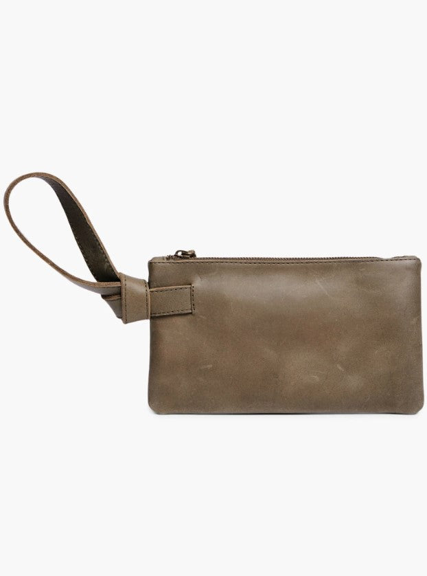 Able Rachel Wristlet Clutches in Olive at Wrapsody