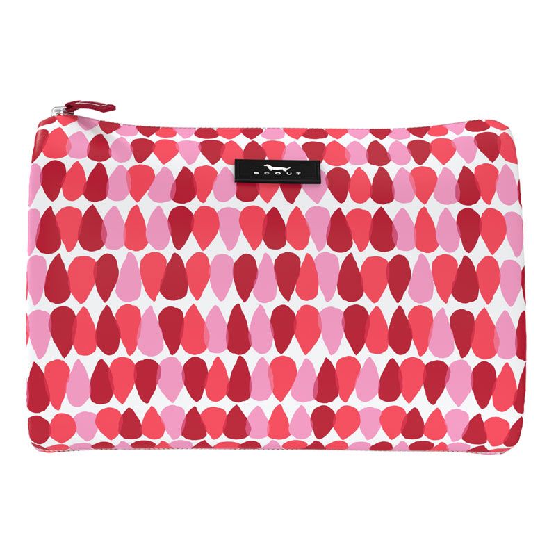 Scout Packin Heat Makeup Bag Travel Accessories in Raindrops on Roses at Wrapsody