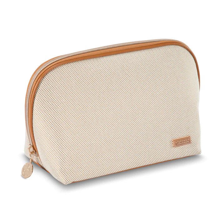 Lola Makeup Bag Tropea Ivory Travel Accessories in  at Wrapsody