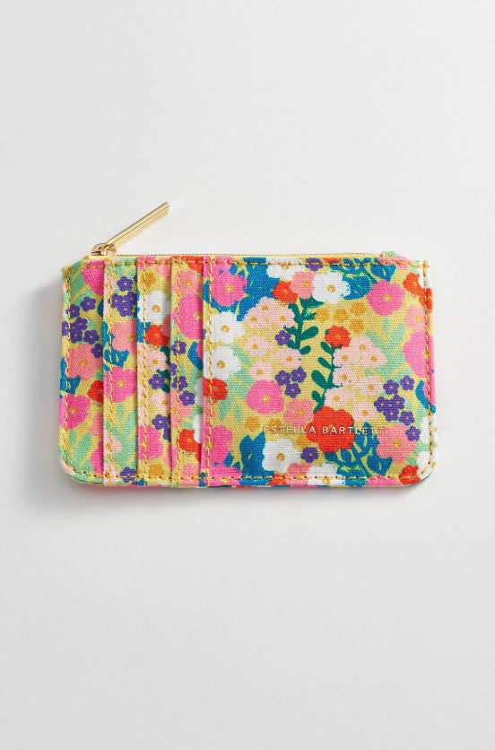 Estella Bartlett Card Purse Wallets in Yellow Floral at Wrapsody