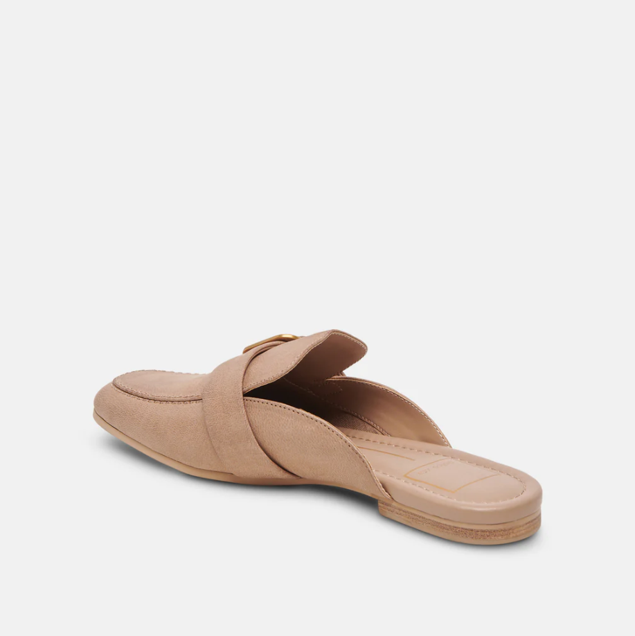 Santal Taupe Mule Shoes in  at Wrapsody