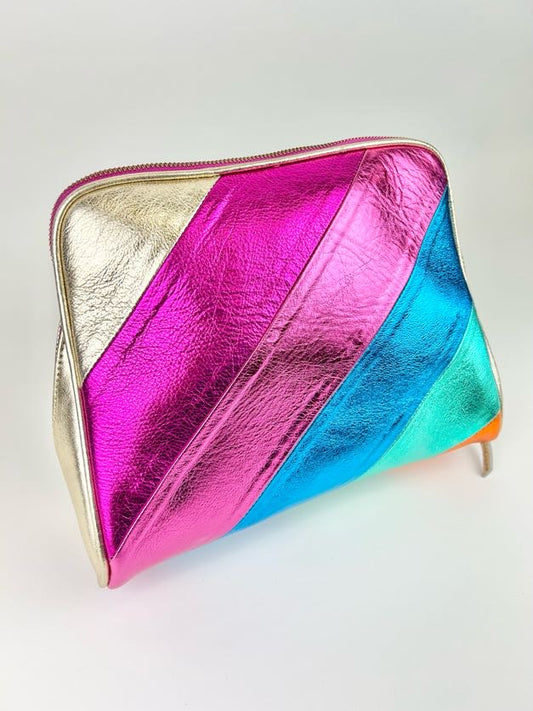 Large Cosmetic Bag - Shimmer Travel Accessories in  at Wrapsody
