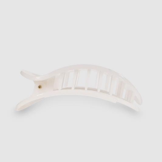 Teletie Flat Clip Coconut White - Small Hair Accessories in  at Wrapsody