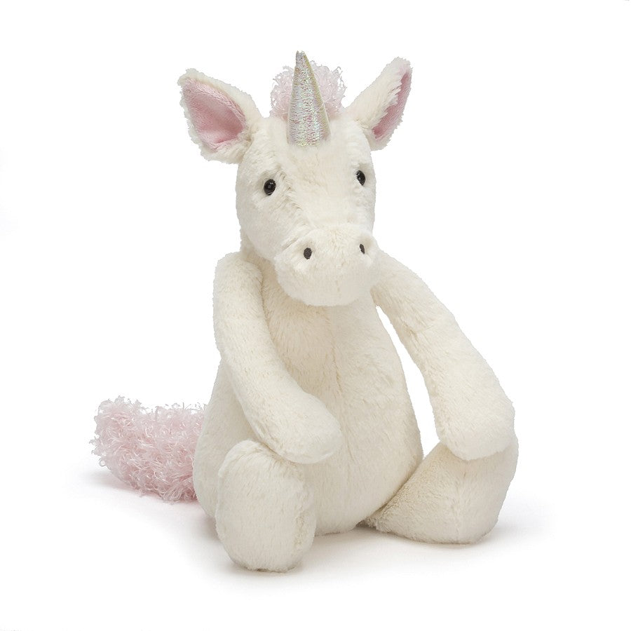 Jellycat Bashful Unicorn Medium Soft Toys in  at Wrapsody