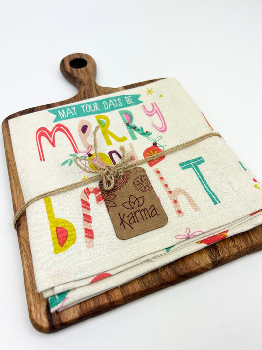 Cutting Board with Tea Towel Kitchen in  at Wrapsody