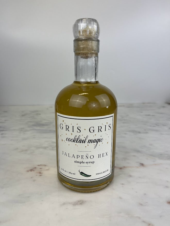 Gris Gris Magic Simple Syrup Barware in Jalapeno Hex at Wrapsody