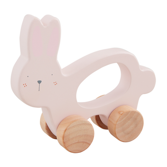 Pull Toy Bunny Pink Baby in  at Wrapsody