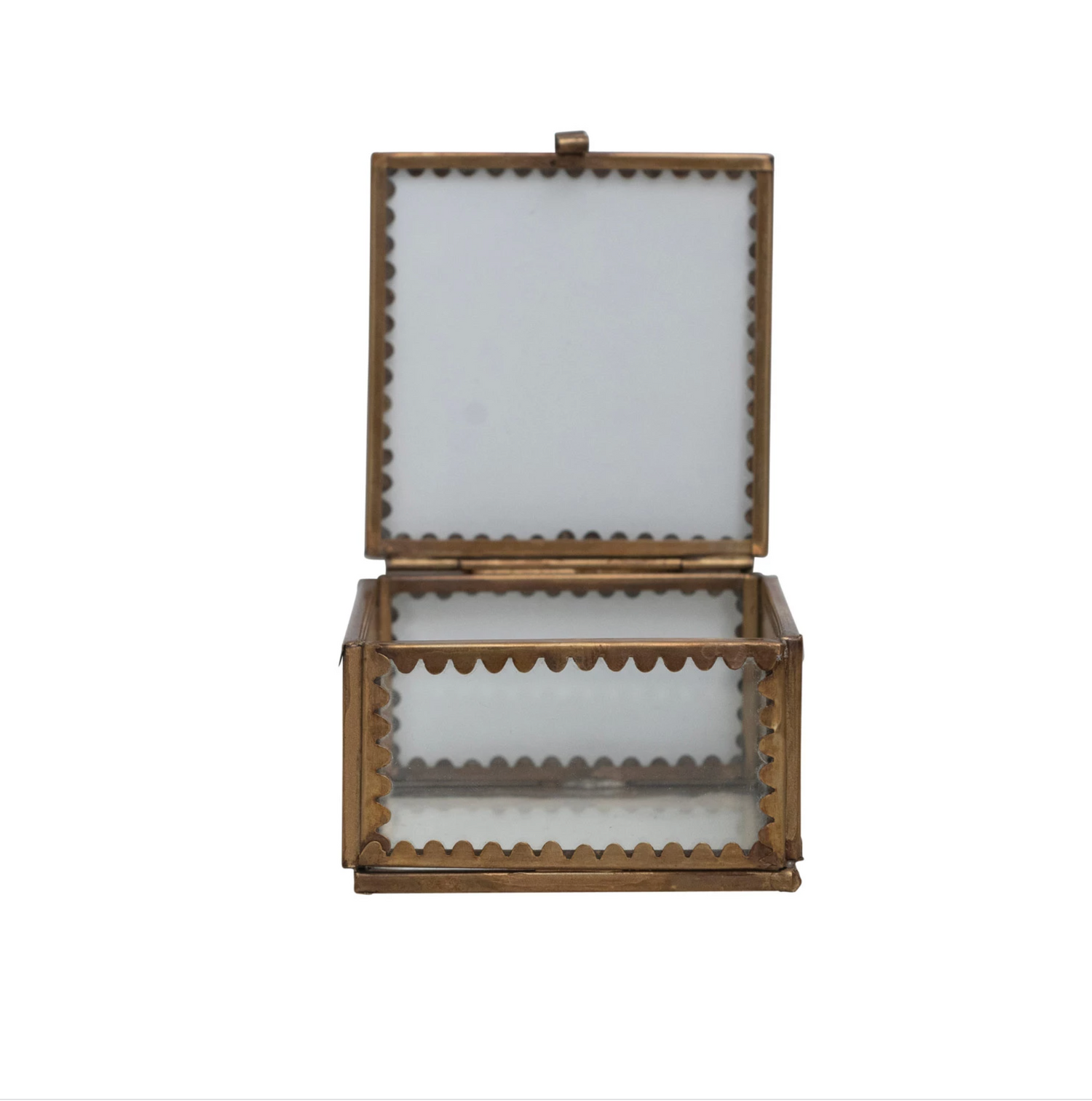 Scallop Brass 3" Display Box Home Decor in  at Wrapsody
