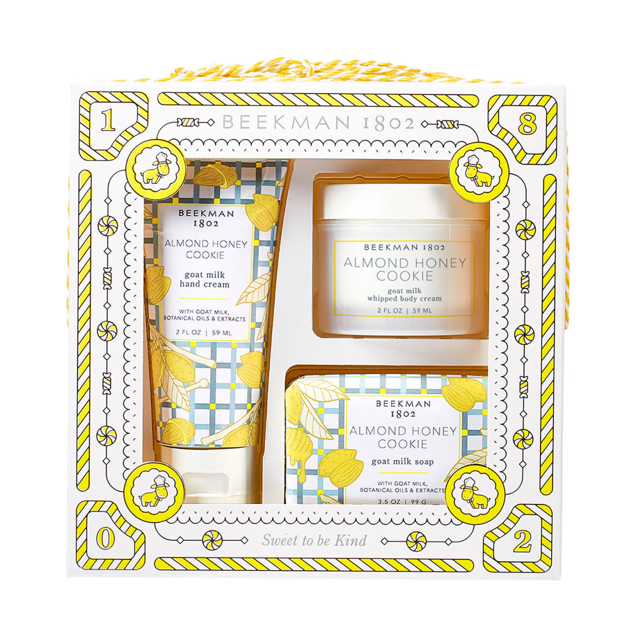 Beekman  Gift Set in Almond Honey Cookie Bath & Body in  at Wrapsody