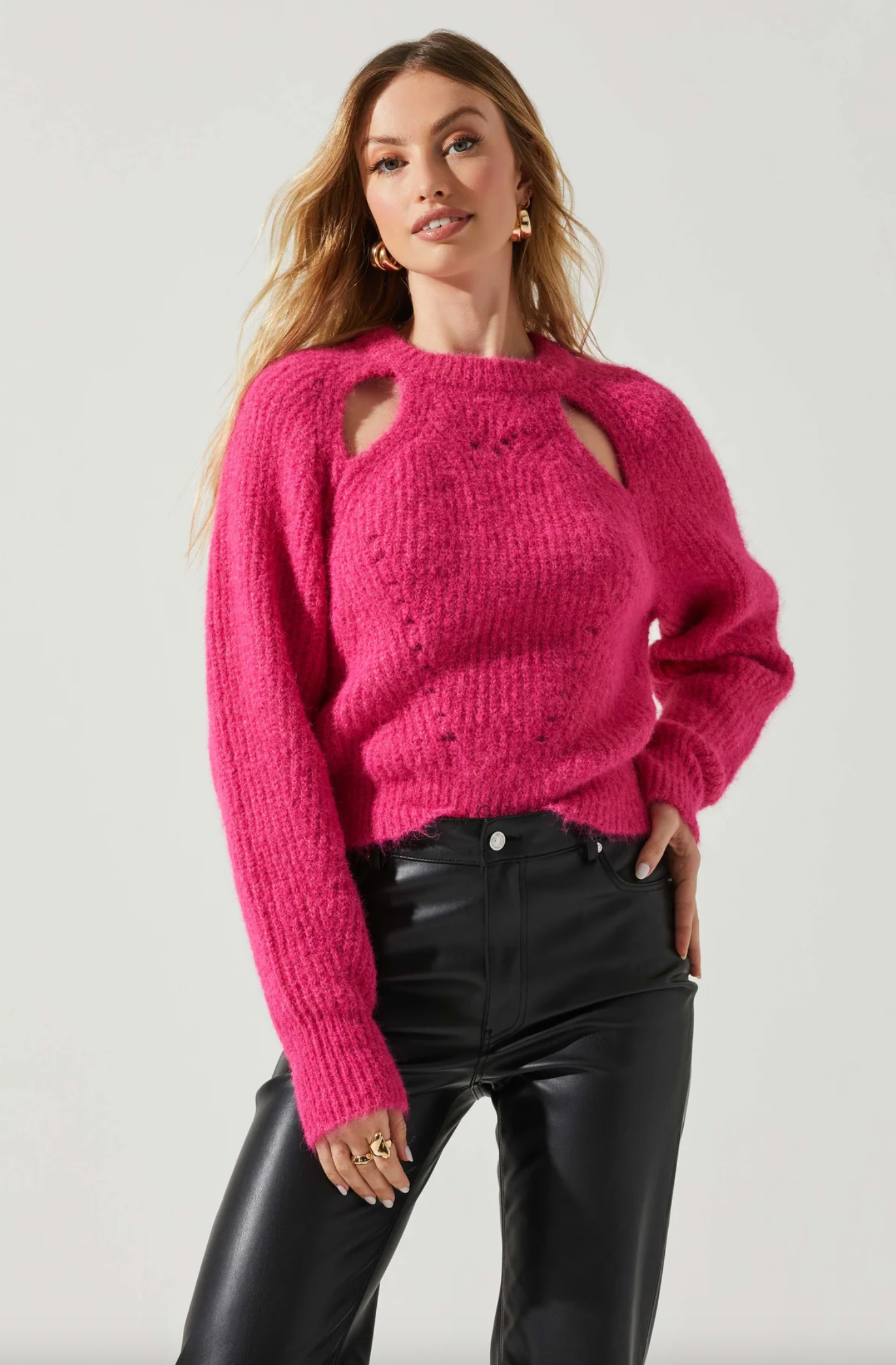 Kris Pink Sweater Sweaters in  at Wrapsody