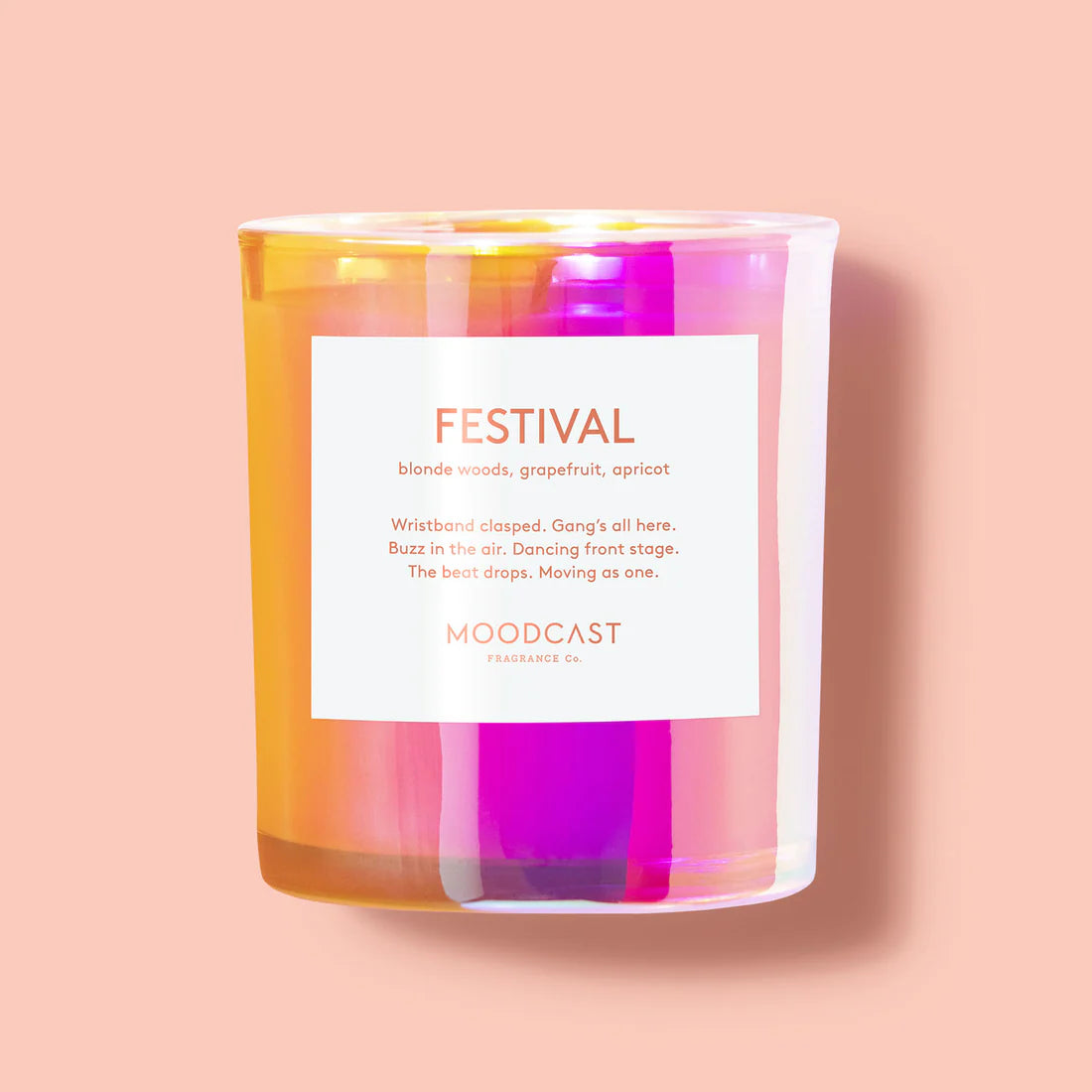 Moodcast Candle Iridescent 8oz Candles in Festival at Wrapsody