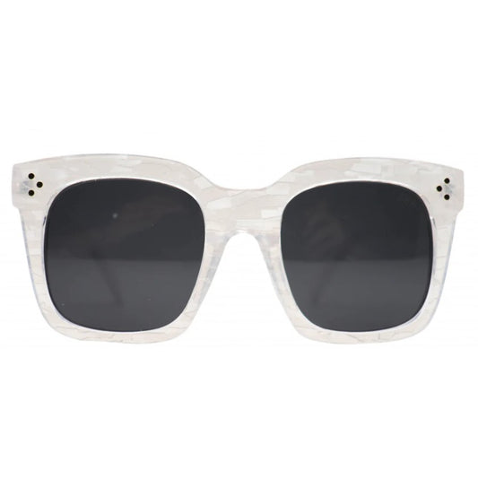 I-Sea Waverly Sunglasses Sunglasses in White Pearl at Wrapsody