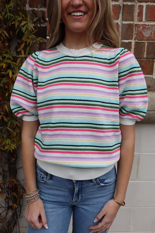 Earn Your Stripes Sweater Sweaters in  at Wrapsody