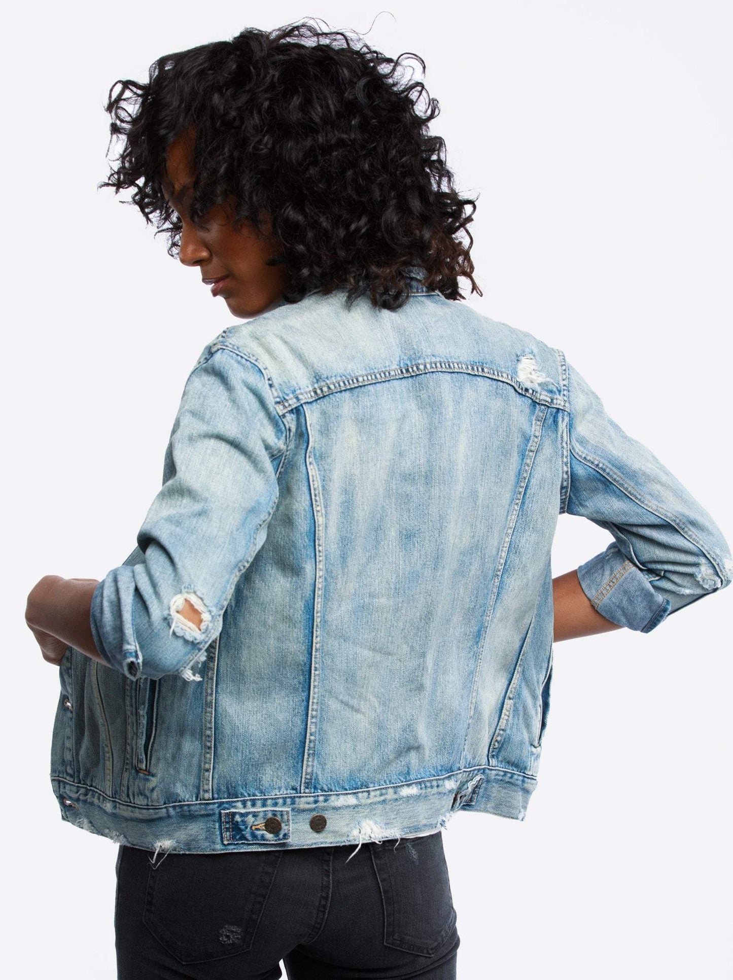 Able Merly Jean Jacket Outerwear in  at Wrapsody