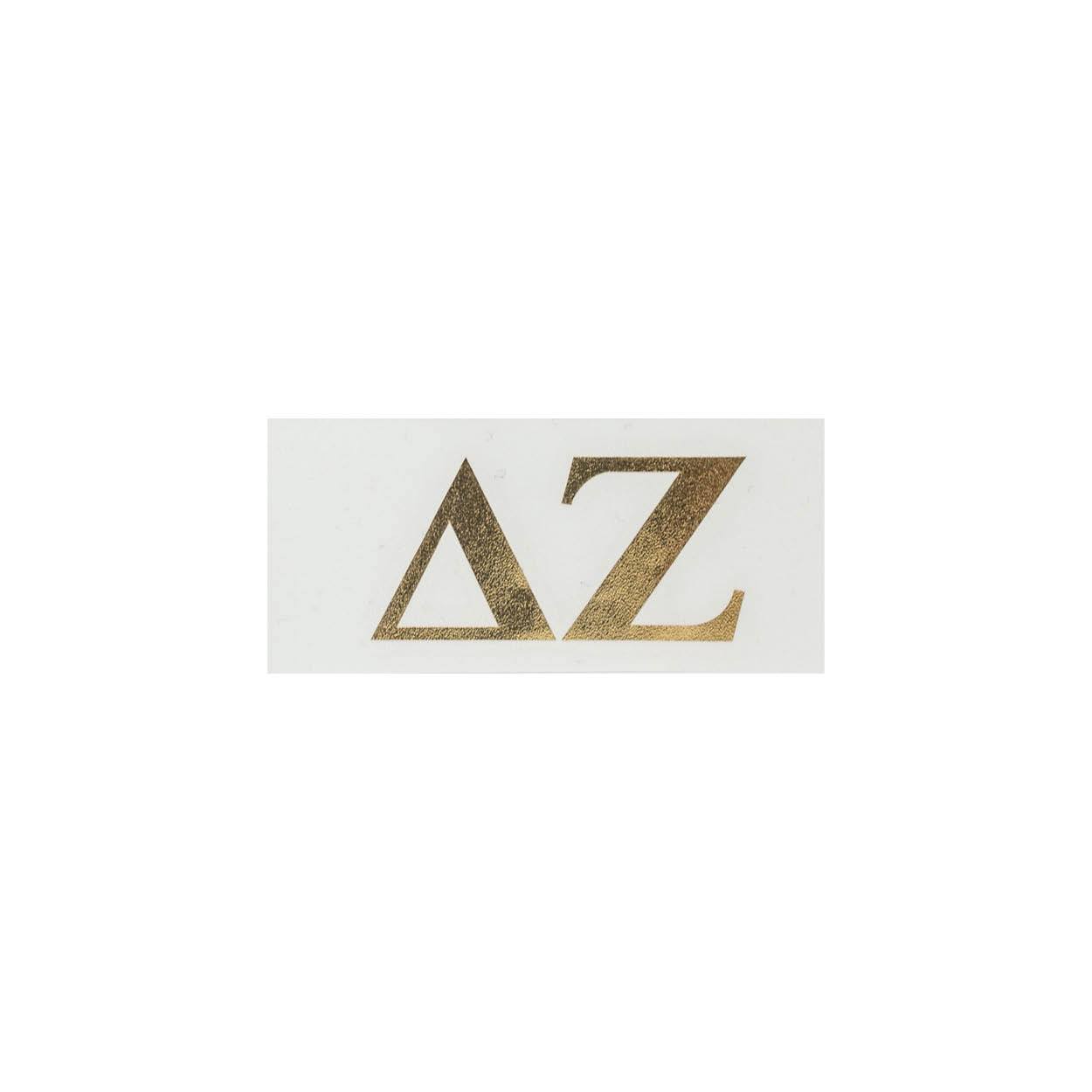 Gold Foil Decal Greek in Delta Zeta at Wrapsody