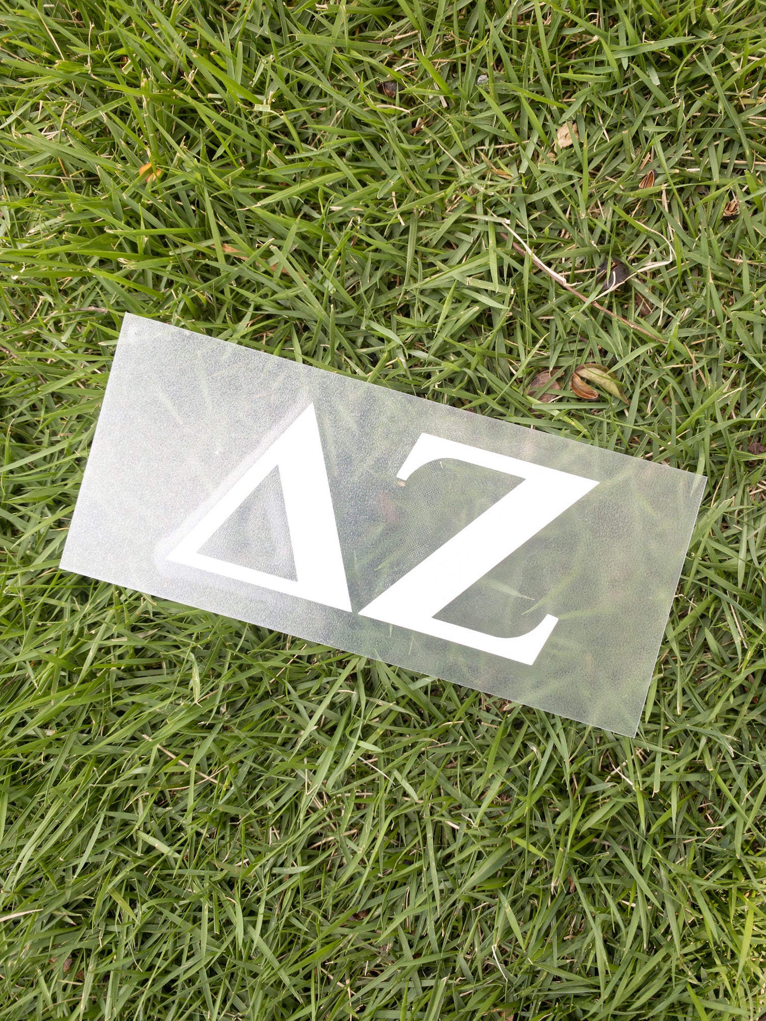 White Sorority Decal Greek in Delta Zeta at Wrapsody