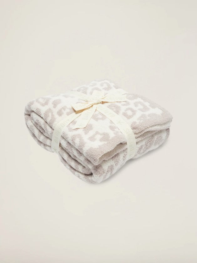 Barefoot Dreams CozyChic Barefoot in the Wild Leopard Throw Blankets & Throws in  at Wrapsody
