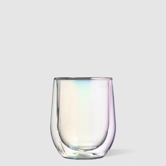 Prism Stemless Glass Set of 2 Drinkware in  at Wrapsody