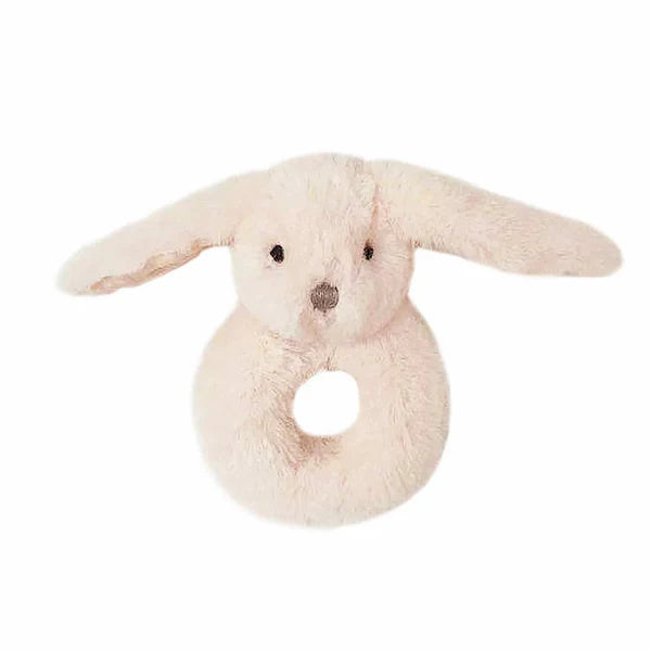 Mon Ami Rattle Ring Baby in Pink Bunny at Wrapsody