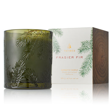 Frasier Fir Green Glass Candle Candles in  at Wrapsody