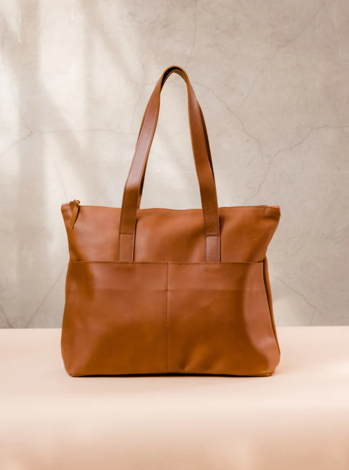 Able Yari Carry-On Tote - Whiskey Handbags in  at Wrapsody