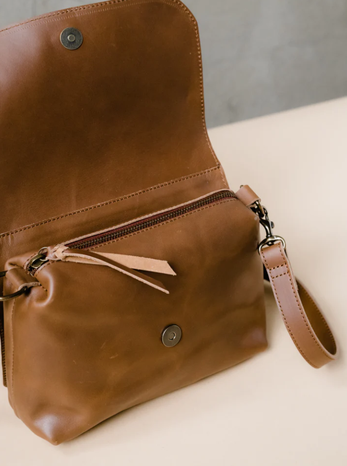 Able Perry Shoulder Crossbody -  Whiskey Handbags in  at Wrapsody