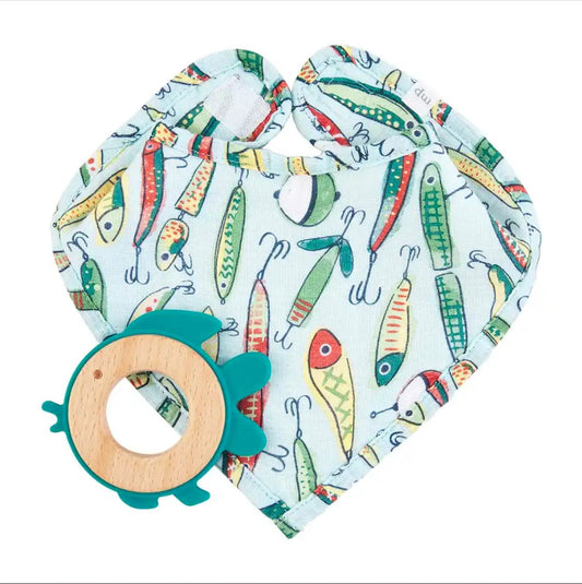 Bib & Teether Fishing S/2 Baby in Default Title at Wrapsody