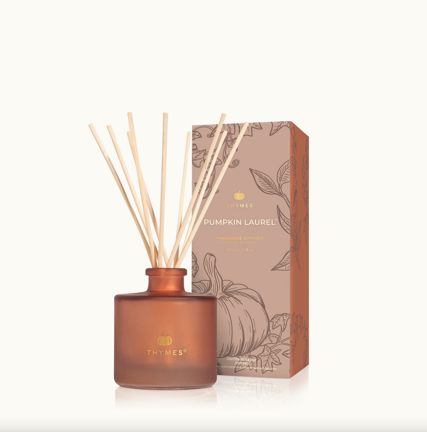 Thymes Pumpkin Laurel Petite Reed Diffuser Scents in  at Wrapsody