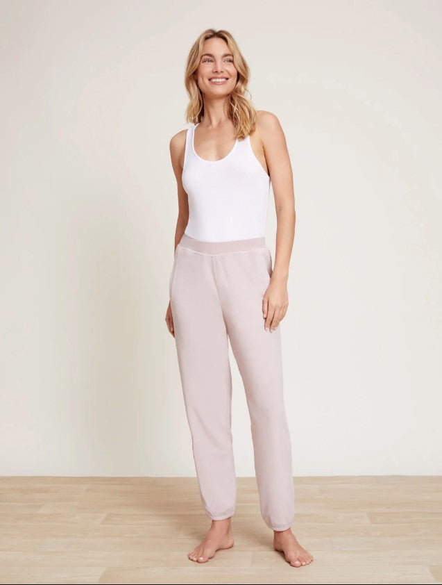 Barefoot Dreams Luxe Chic Jogger Loungewear in Faded Rose at Wrapsody
