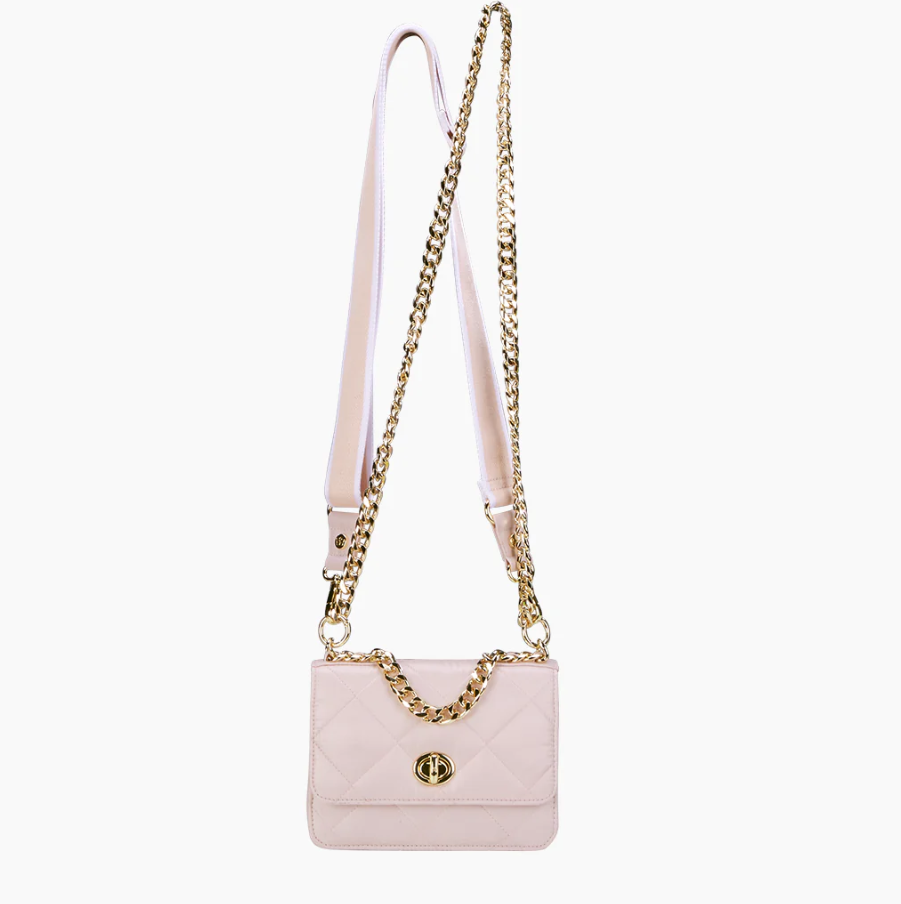 Oliver Thomas Wallet Chain Purse Petal Pink Handbags in  at Wrapsody