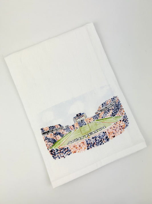 AU Stadium Watercolor Towel Kitchen Towels in  at Wrapsody