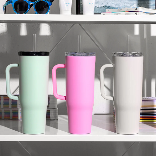 Corkcicle 40oz Cruiser - Sun-Soaked Pink Drinkware in  at Wrapsody
