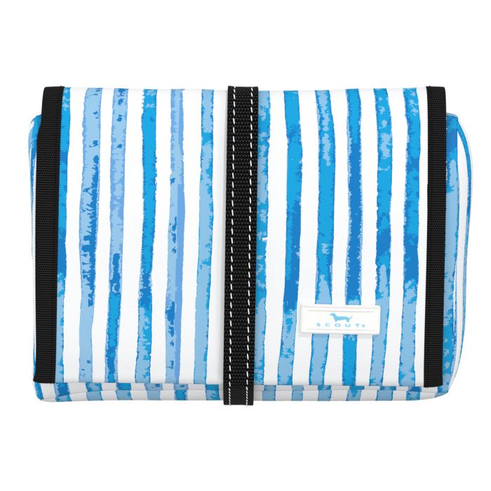 Scout Beauty Burrito Toiletry Bag Travel Accessories in Stream and Shout at Wrapsody