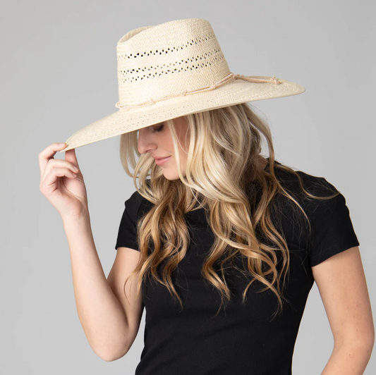 Nori Paper Weave Rancher Hat Hair Accessories in  at Wrapsody