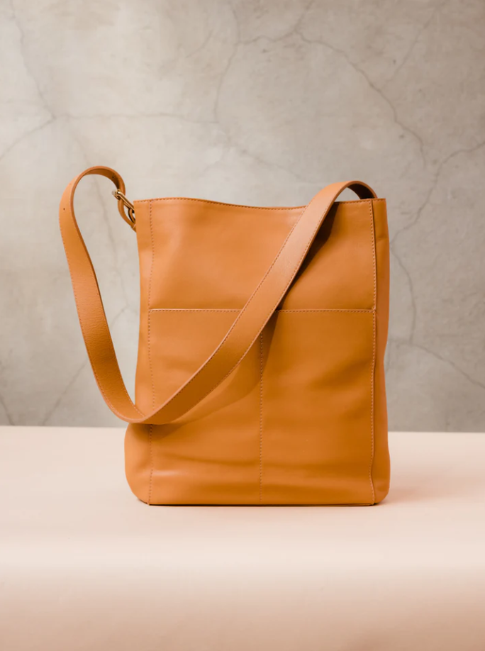 Able Work Tote Jacklyn in Cognac Totes in  at Wrapsody
