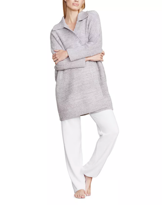 Barefoot Dreams Poncho Pewter Silver Outerwear in  at Wrapsody