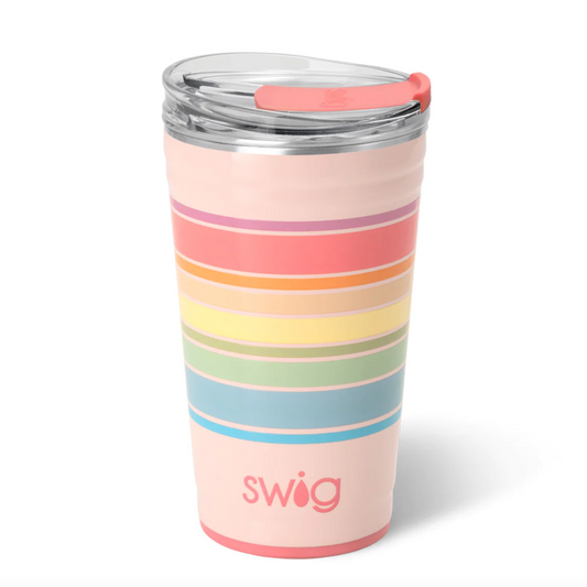 Swig Party Cup 24oz Good Vibrations Drinkware in  at Wrapsody