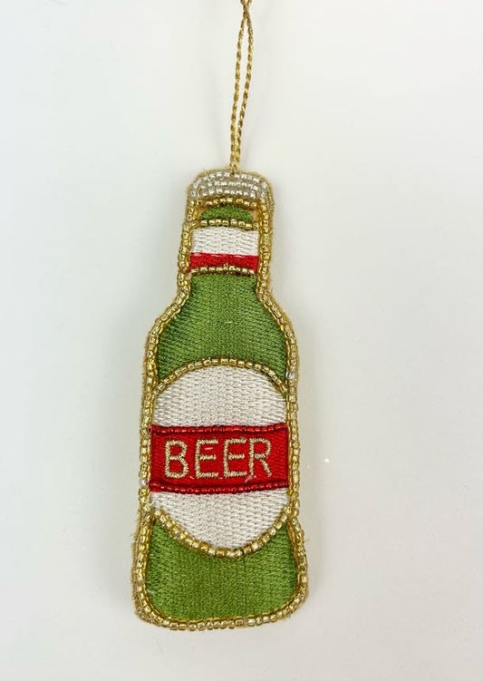 Beer Bottle Fabric Ornament Home Decor in  at Wrapsody