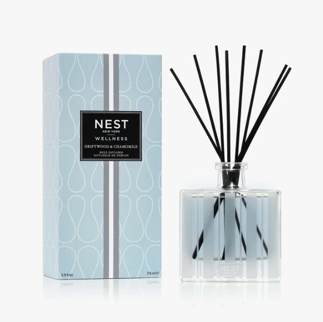 Nest Reed Diffuser 5.9oz Scents in Driftwood & Chamomile at Wrapsody
