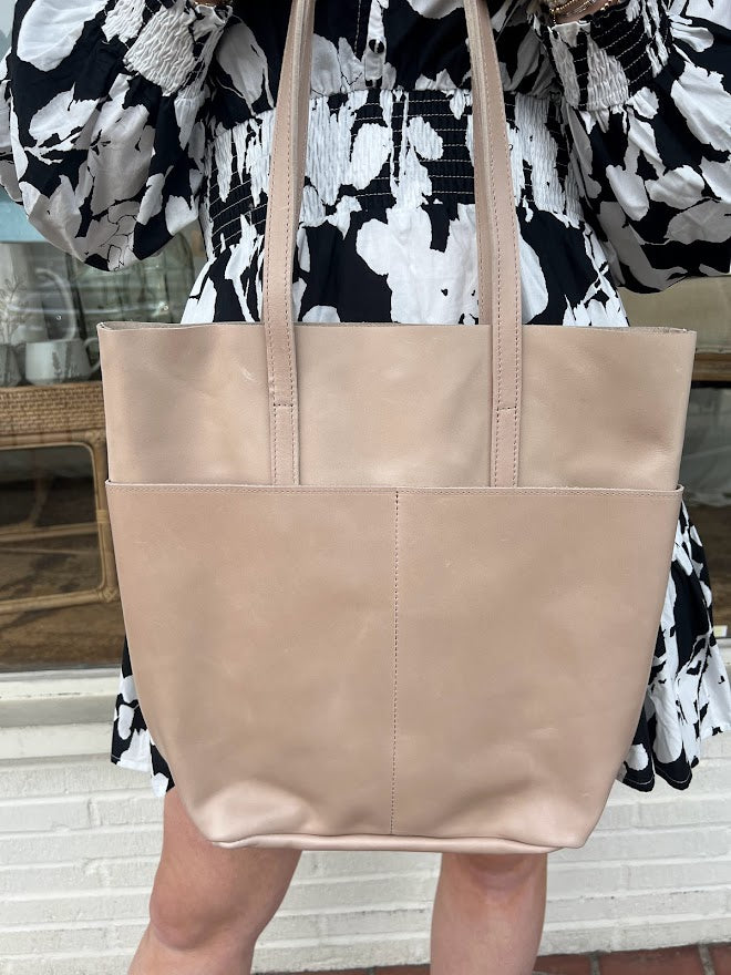 Able Selam Magazine Tote Totes in Pebble at Wrapsody
